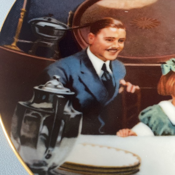 1984 Knowles Norman Rockwell Collectors Plate The Birthday Wish - Picture 2 of 5